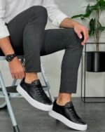 Hakiki Deri Günlük Erkek Ayakkabı TER6534 - Siyah - Görsel 2