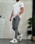 Hakiki Deri Erkek Spor Ayakkabı TER8442 - Siyah - Görsel 7