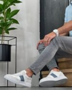 Hakiki Deri Erkek Spor Ayakkabı TER8442 – Mavi - Görsel 7