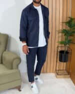 Hakiki Deri Erkek Spor Ayakkabı TER8442 – Mavi - Görsel 4